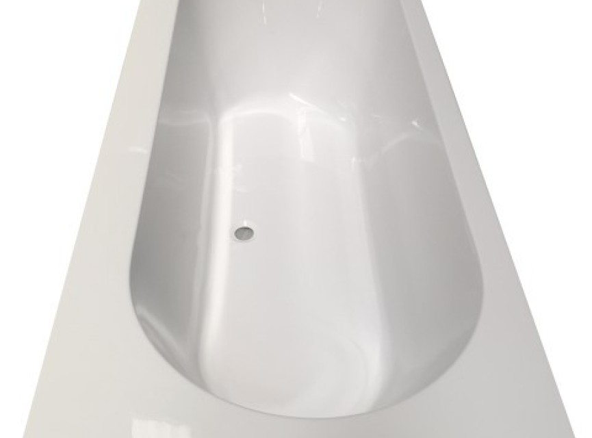 Portus RD inbouw ligbad 180 80 49 cm wit DUO