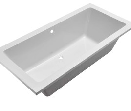 Santino SQ inbouw ligbad 180 80 49 cm wit DUO