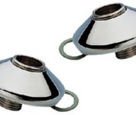 Set Luxe S-koppelingen 1/2x3/8 + rozet