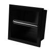 inbouw-toiletrolhouder mat-zwart