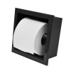 inbouw-toiletrolhouder mat-zwart