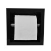 inbouw-toiletrolhouder mat-zwart