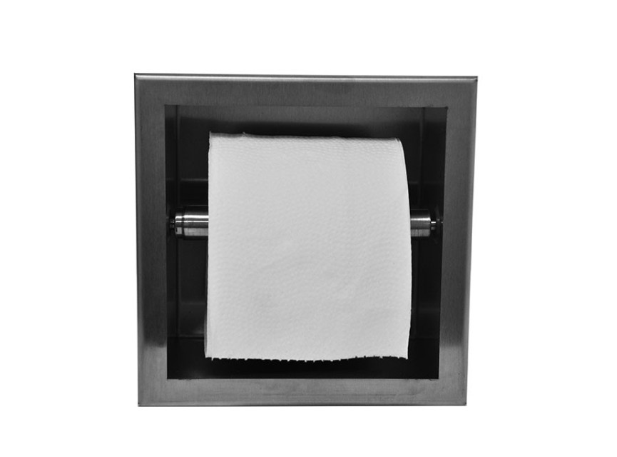 inbouw-toiletrolhouder RVS
