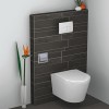 Sunk inbouw toiletrolhouder met klep RVS
