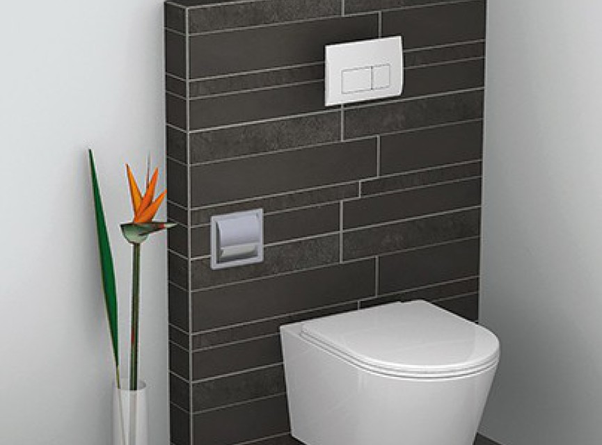 Sunk inbouw toiletrolhouder met klep RVS
