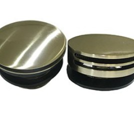 Set knop/plug badoverloopcomb. +vulfunctie rond geborsteld staal