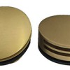 Set knop/plug badoverloopcomb. +vulfunctie rond geborsteld messing