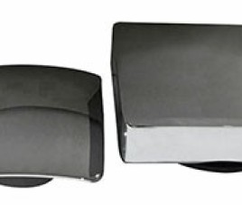 Set knop/plug badoverloopcomb. +vulfunctie vierkant chroom