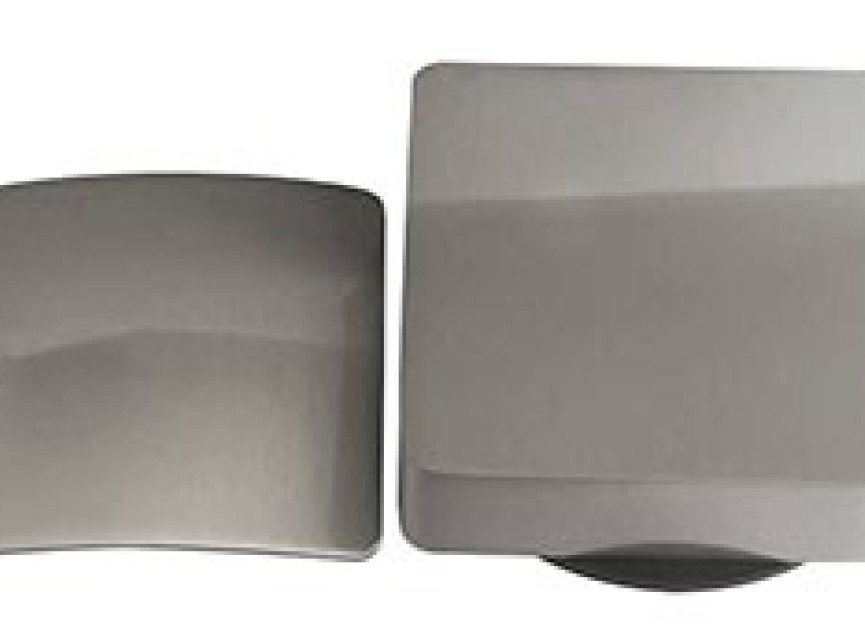 Set knop/plug badoverloopcomb. +vulfunctie vierkant geborsteld staal