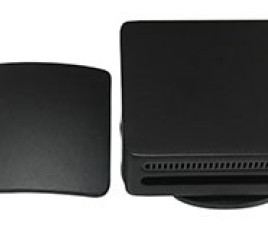 Set knop/plug badoverloopcomb. +vulfunctie vierkant matzwart