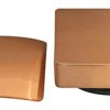 Set knop/plug badoverloopcomb. +vulfunctie vierkant geborsteld koper