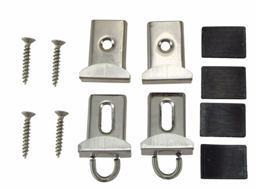 sets chroom spiegelklemmen