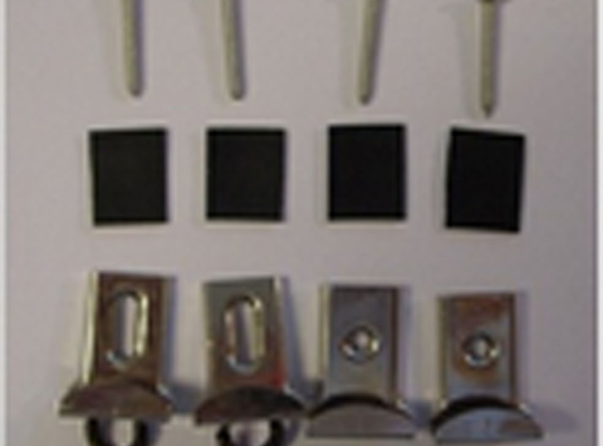 sets chroom spiegelklemmen