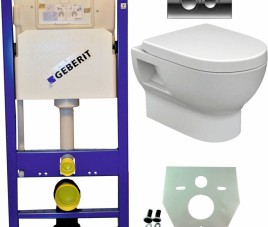 Geberit UP 100 +Mercurius wc+zitt.+Delta 21 glanschr