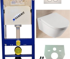 Geberit UP 100 +Metro wc+zitt.+ Delta 21 wit