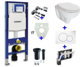 Geberit UP-320 + toiletblokhouder + Trevi O.P. + Sigma 01 wit