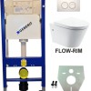 Geberit UP 100 Flow Rim wc+zitt.+ Delta 21 wit