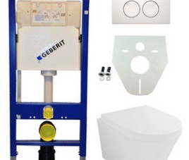 Geberit UP 100 Vesta wc+zitt.+ Delta 21 wit