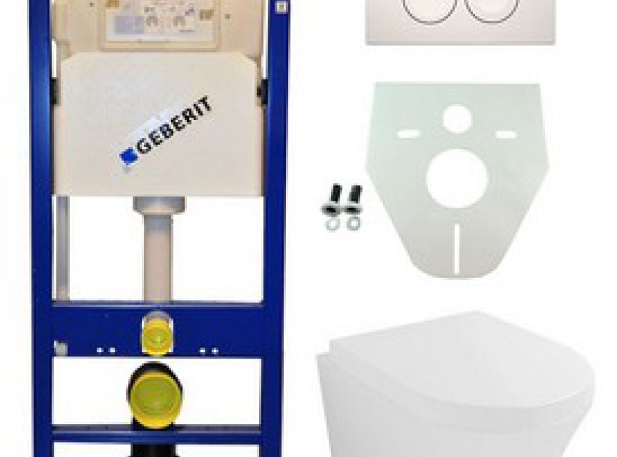 Geberit UP 100 Vesta wc+zitt.+ Delta 21 wit