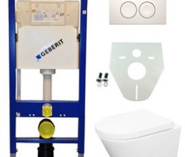 Geberit UP 100 Vesta Rimless wc+zitt.+ Delta 21 wit