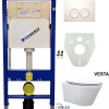 Geberit UP 100 Vesta Rimless wc+ Flatline zitt.+ Delta 21 wit