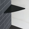 InWall hoekplanchet 29x29 mat-zwart