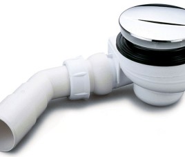 Turboflow douchebaksifon voor gat 90mm chroom