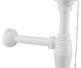 PVC plug-bekersifons 5/4x32 wit