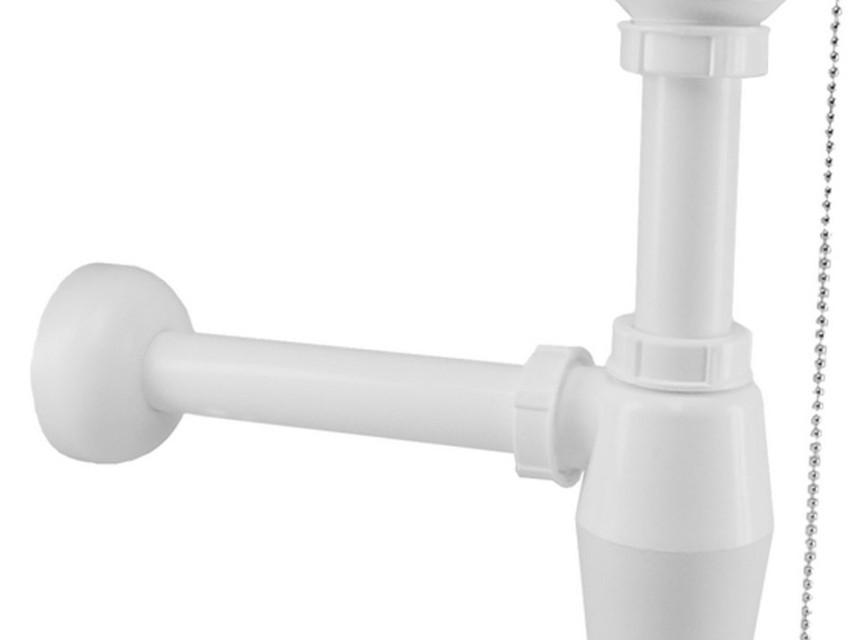 PVC plug-bekersifons 5/4x32 wit