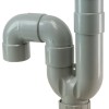 Universeel-sifon PVC 40mm grijs neutrale verpakking