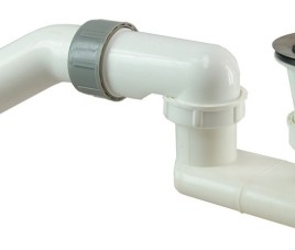 PVC douchebak-sifons 11/2 wit