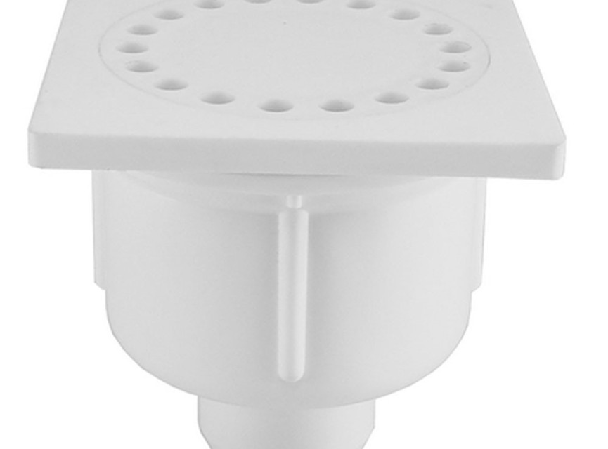 Doucheplug 10x10 onderuitlaat wit