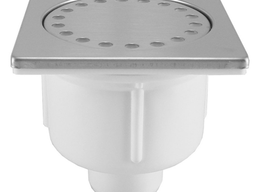 Doucheplug 10x10 onderuitlaat RVS