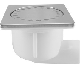 Doucheplug 10x10 zijuitlaat RVS