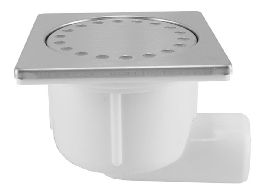 Doucheplug 10x10 zijuitlaat RVS