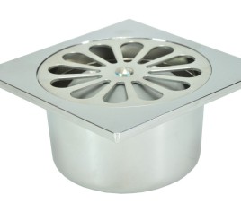 chroom ABS doucheput 10x10 onder 40mm