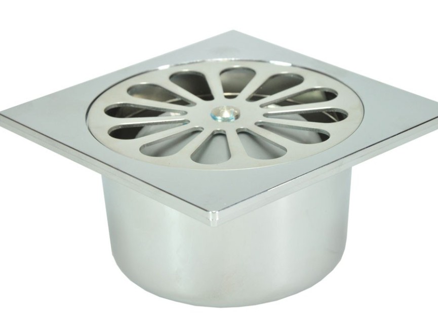 chroom ABS doucheput 10x10 onder 40mm