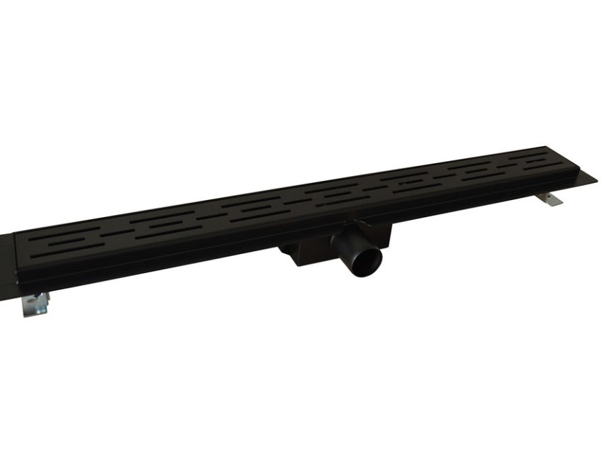 ZWARTE douchegoot 40mm aansl. +flens  70x7