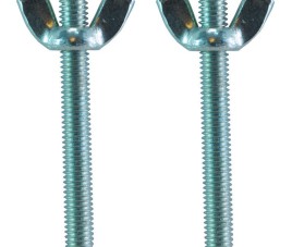 set draadeinden M6-70+vleugelmoeren