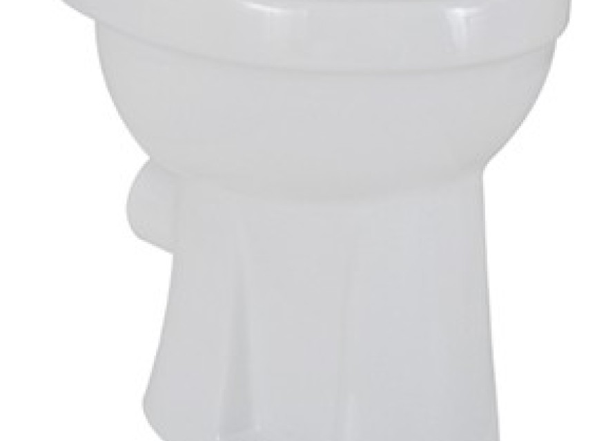 staande verhoogde toiletpot +6 PK wit