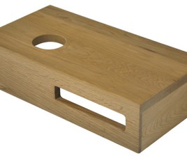Oak planchet 40 x 21 x 10 cm links