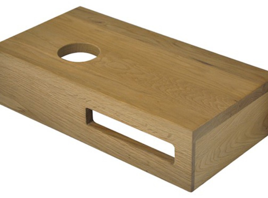 Oak planchet 40 x 21 x 10 cm links