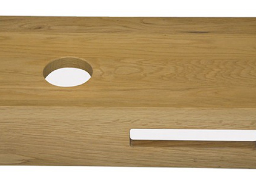 Oak planchet 40 x 21 x 10 cm links