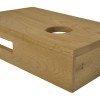 Oak planchet 40 x 21 x 10 cm rechts