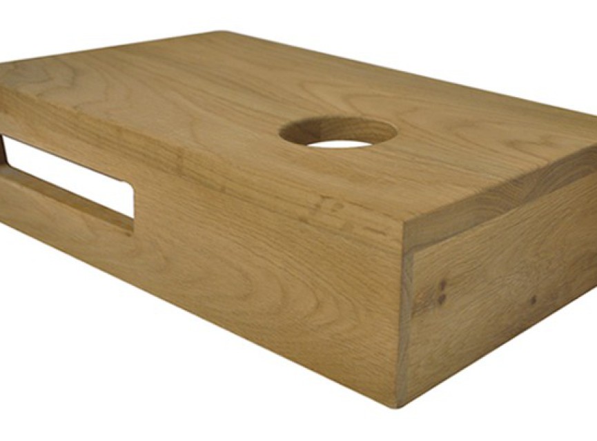 Oak planchet 40 x 21 x 10 cm rechts