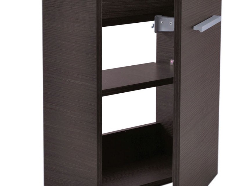 fonteinkast tbv HS fonteintje l/r 1 deur 40x21 houtnerf grijs