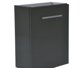 fonteinkast tbv HS fonteintje l/r 1 deur 40x21 hoogglans grijs