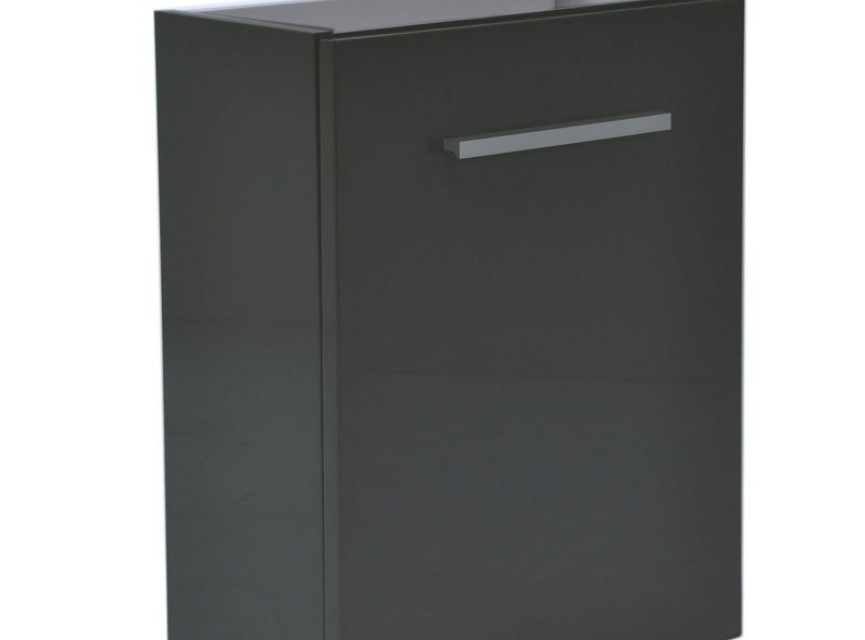 fonteinkast tbv HS fonteintje l/r 1 deur 40x21 hoogglans grijs