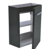 fonteinkast tbv HS fonteintje l/r 1 deur 40x21 hoogglans grijs