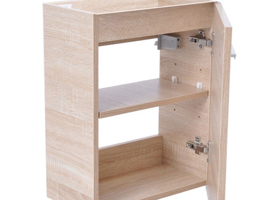 fonteinkast tbv HS fonteintje l/r 1 deur 40x21 licht-eiken
